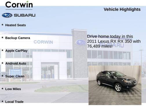 2011 Lexus RX 350 Base