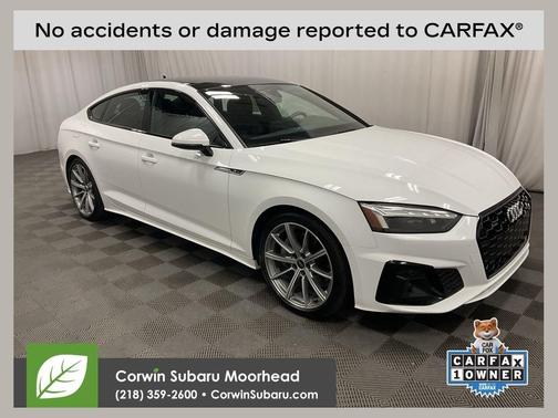 Arkona White 2025 Audi A5 Sportback 45 S line quattro Premium