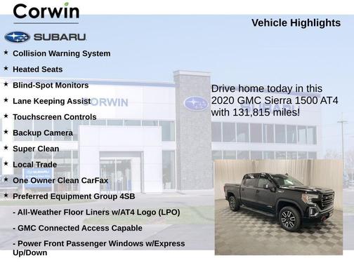 2020 GMC Sierra 1500 AT4