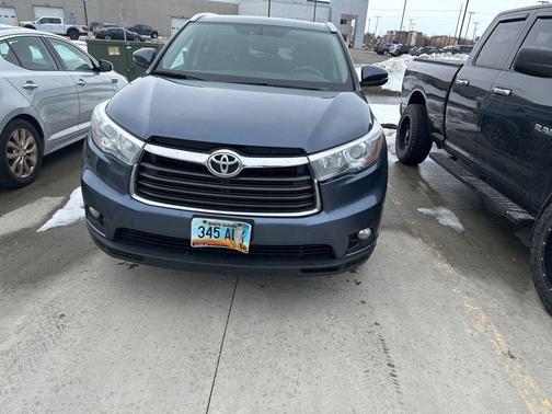 Shoreline Mist 2016 Toyota Highlander XLE