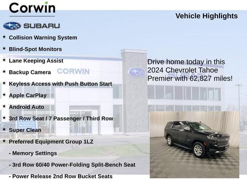 Black 2024 Chevrolet Tahoe Premier