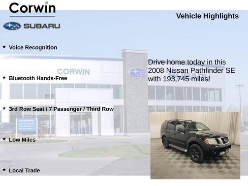 2008 Nissan Pathfinder SE