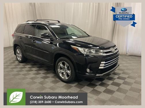 Midnight Black Metallic 2018 Toyota Highlander Limited