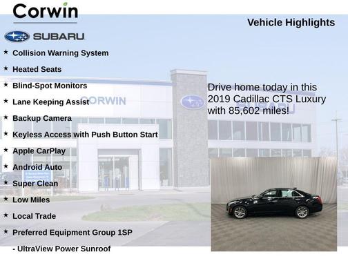 2019 Cadillac CTS 3.6L Luxury