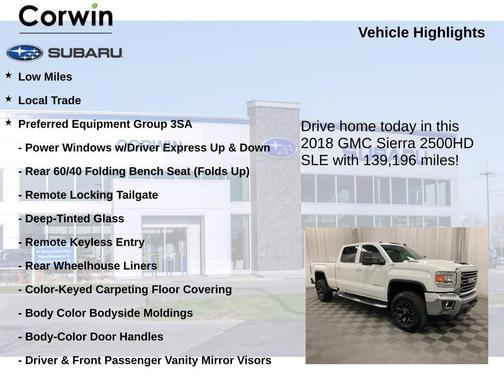 2018 GMC Sierra 2500 SLE