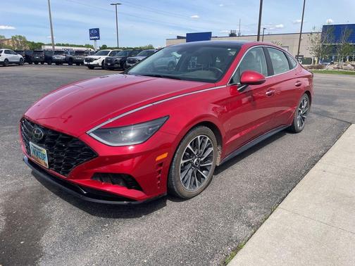 Calypso Red 2021 Hyundai SONATA Limited