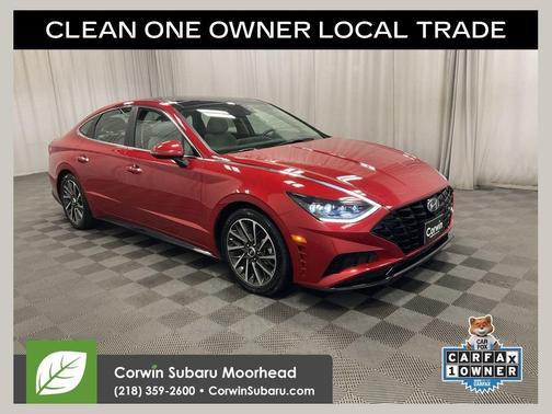 Calypso Red 2021 Hyundai SONATA Limited