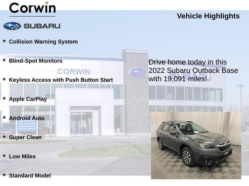 2022 Subaru Outback Base (CVT)