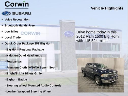 True Blue Pearlcoat 2012 RAM 1500 SLT