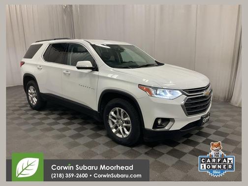 Summit White 2019 Chevrolet Traverse LT Leather