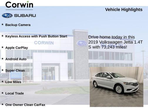 2019 Volkswagen Jetta 1.4T S