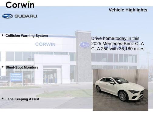 2025 Mercedes-Benz CLA 250 Base 4MATIC