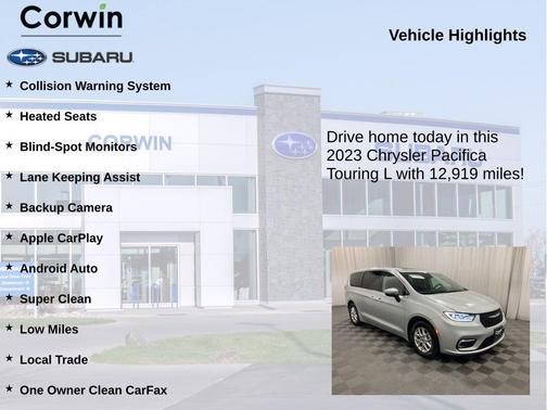 Silver Mist Clearcoat 2023 Chrysler Pacifica Touring-L