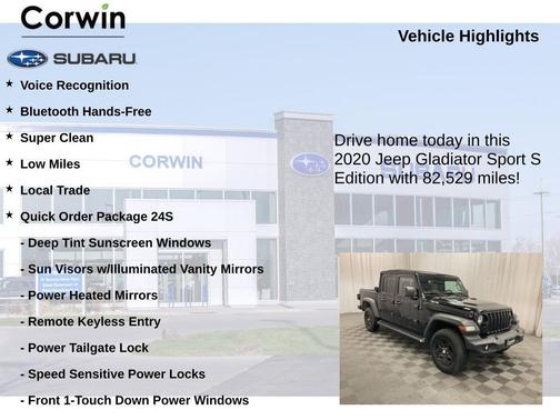 2020 Jeep Gladiator Sport