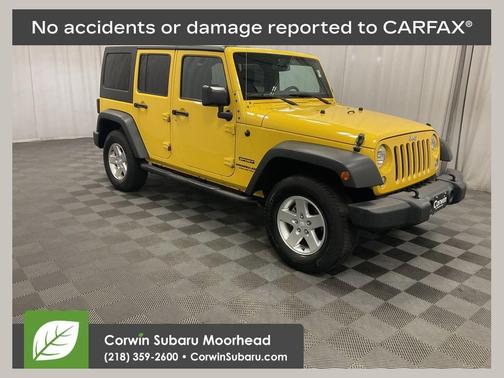 Baja Yellow Clearcoat 2015 Jeep Wrangler Unlimited Sport