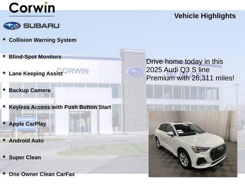 2025 Audi Q3 45 S line Premium