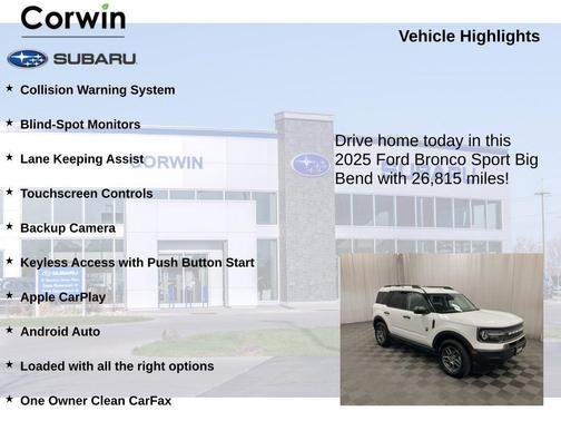 2025 Ford Bronco Sport Big Bend