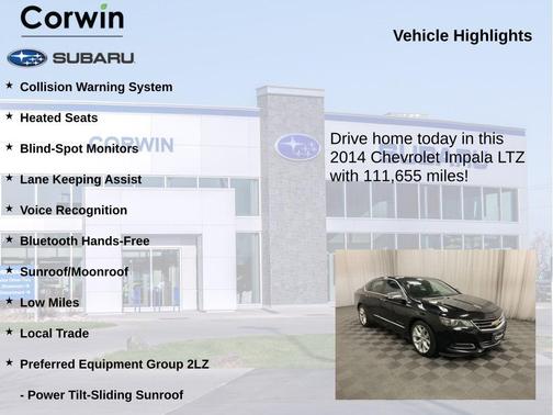 Black 2014 Chevrolet Impala 2LZ