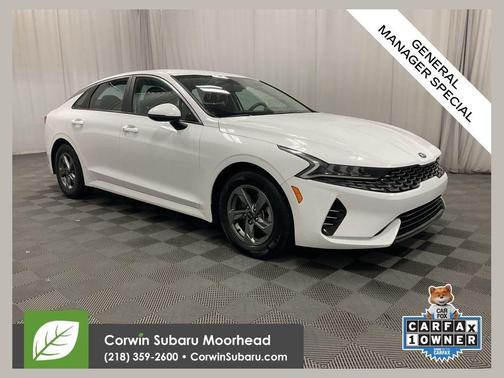 Glacial White Pearl 2021 Kia K5 LXS