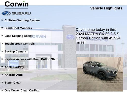 2024 Mazda CX-30 2.5 S Carbon Edition