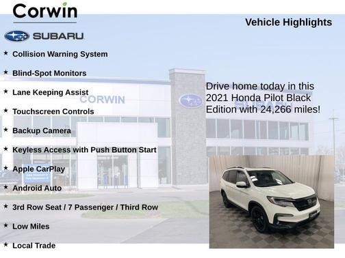 2021 Honda Pilot Black Edition