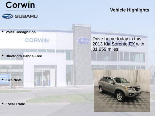Titanium Silver 2013 Kia Sorento EX