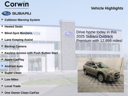 Autumn Green Metallic 2025 Subaru Outback Premium