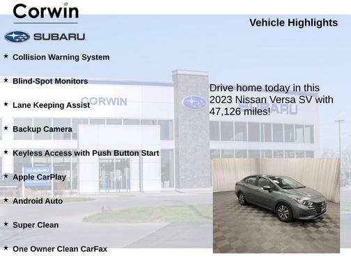 2023 Nissan Versa 1.6 SV