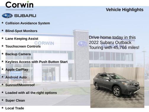 2022 Subaru Outback Touring