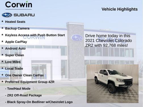 Summit White 2021 Chevrolet Colorado ZR2