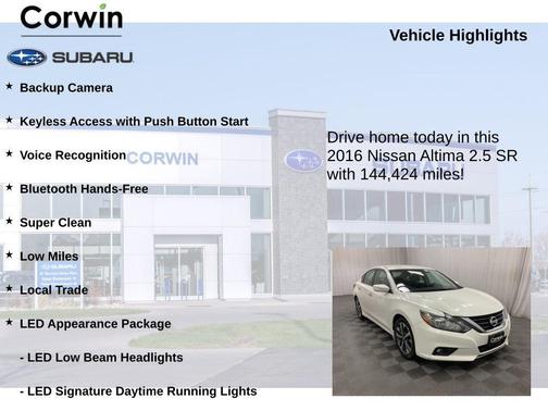 2016 Nissan Altima 2.5 SR