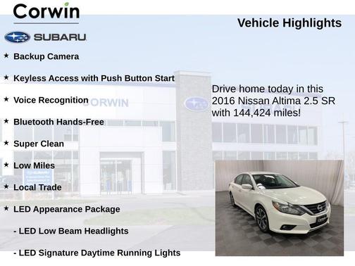 2016 Nissan Altima 2.5 SR