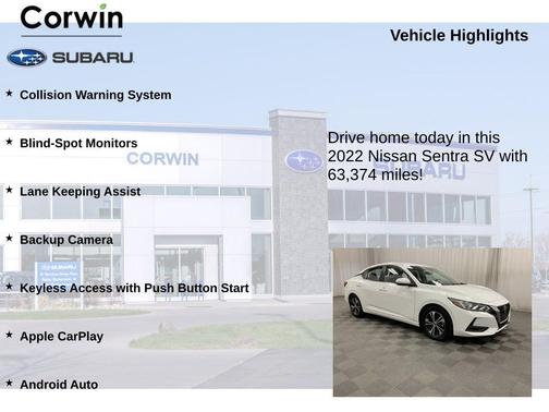 2022 Nissan Sentra SV