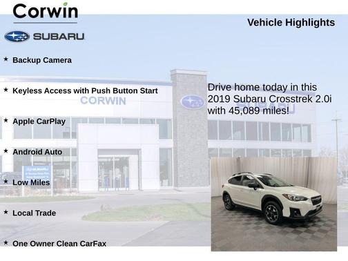 2019 Subaru Crosstrek 2.0i