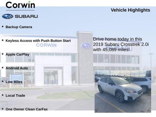 2019 Subaru Crosstrek 2.0i