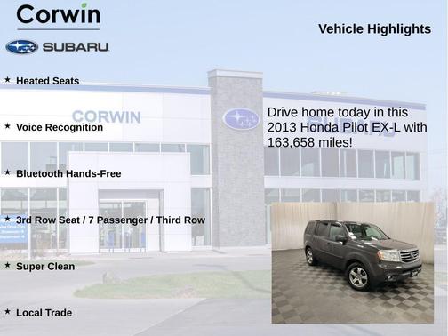 Dark Amber Metallic 2013 Honda Pilot EX-L