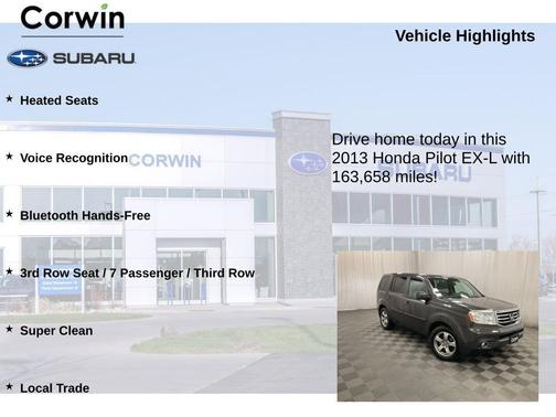 Dark Amber Metallic 2013 Honda Pilot EX-L