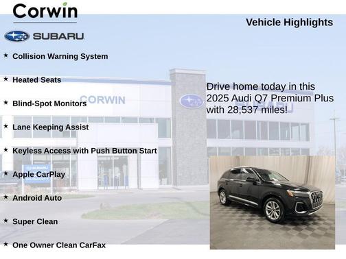 Mythos Black Metallic 2025 Audi Q7 55 Premium Plus