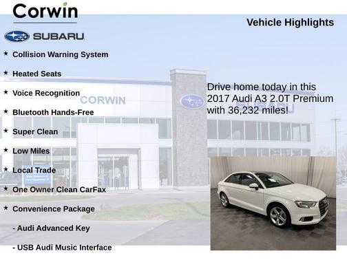 2017 Audi A3 2.0T Premium