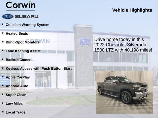 Mosaic Black Metallic 2022 Chevrolet Silverado 1500 Limited LTZ