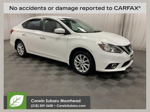 Cloud White 2019 Nissan Sentra SV