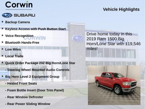 2019 RAM 1500 Big Horn