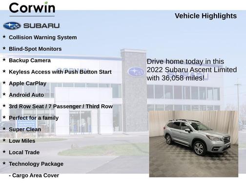 2022 Subaru Ascent Limited 7-Passenger