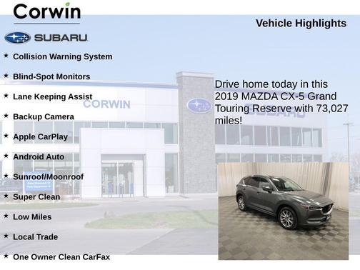 Machine Gray Metallic 2019 Mazda CX-5 Grand Touring Reserve