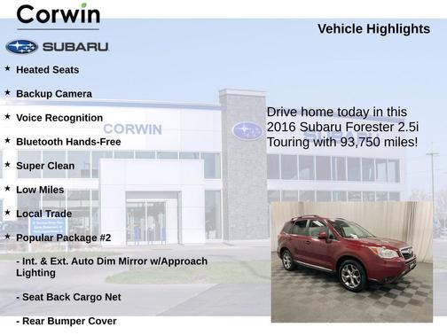 2016 Subaru Forester 2.5i Touring