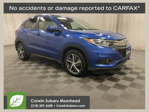 Aegean Blue Metallic 2022 Honda HR-V EX