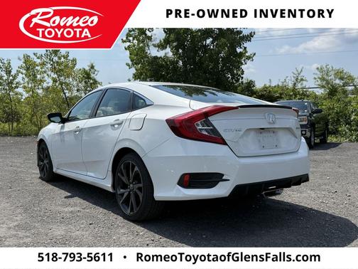 Platinum White Pearl 2019 Honda Civic Sport