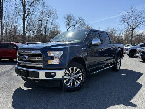Blue 2017 Ford F-150 Lariat