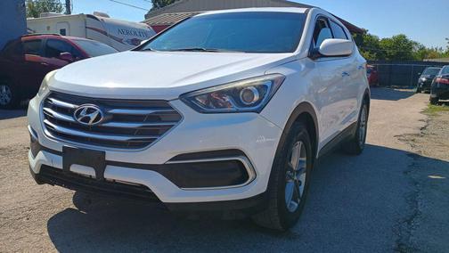 Pearl White 2018 Hyundai Santa Fe Sport 2.4L