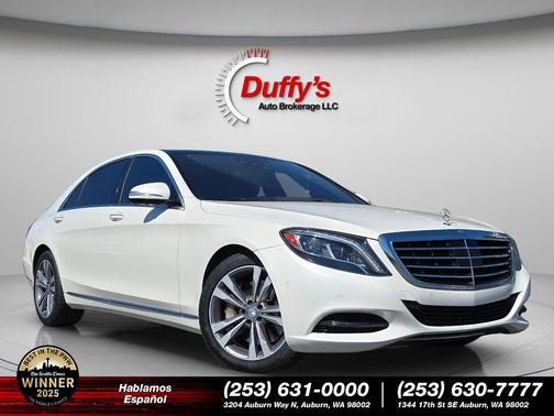 designo Diamond White Metallic 2015 Mercedes-Benz S-Class S 550 4MATIC